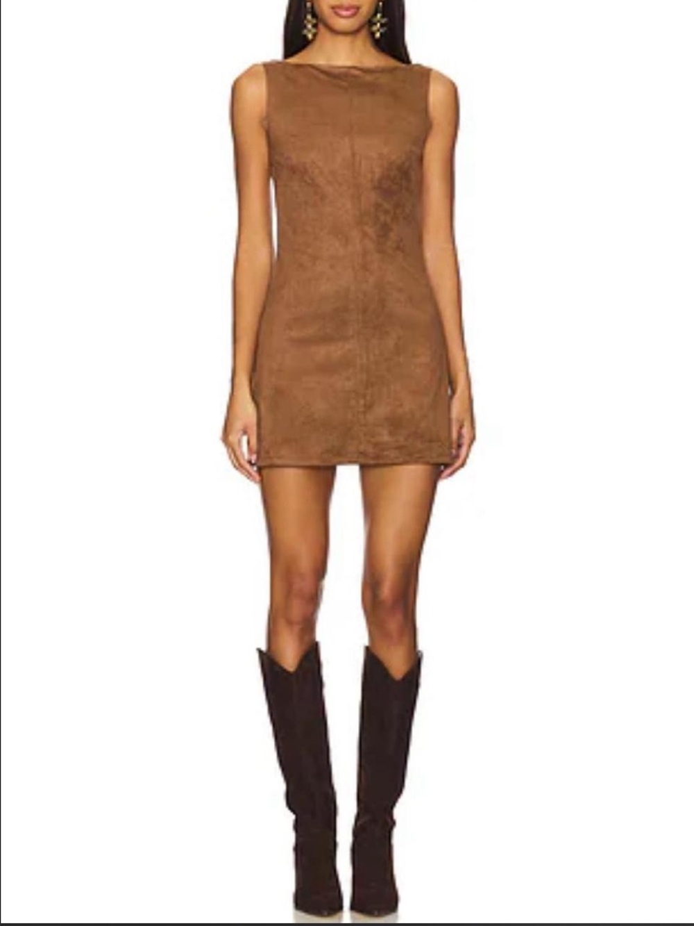Sincerely Jules brown mini dress.